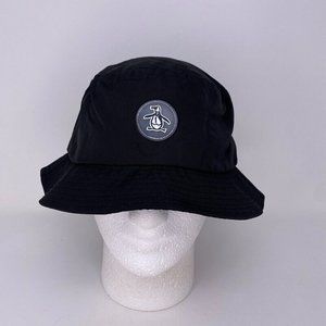 Original Penguin Bucket Hat OSFM‎ Polyester Black Summer Pool Beach Style $45